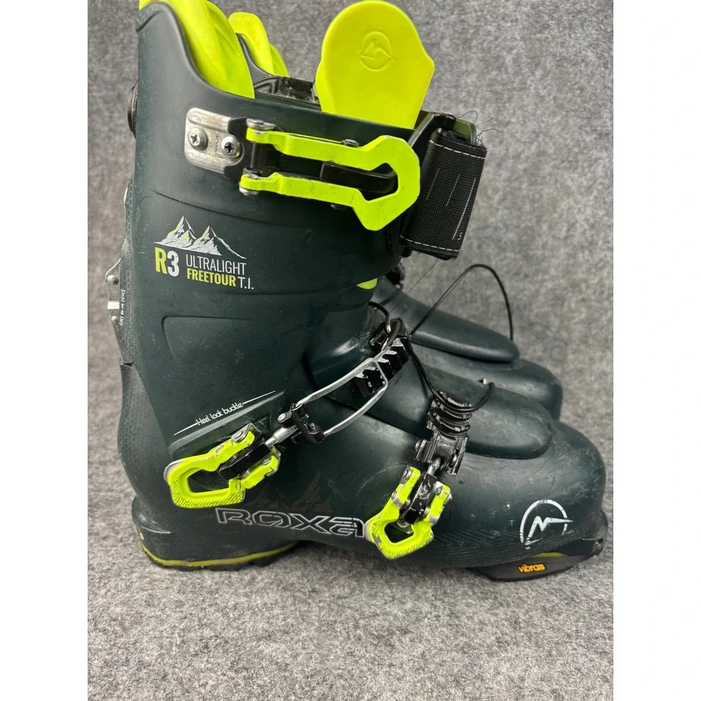 Roxa R3 Ultralight Freetour T.I. Ski Boots Mens 26.0-28.5 Green Alpine Touring